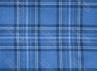 Blue checked fabric