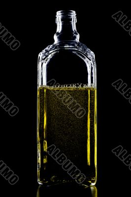 Bottle on black