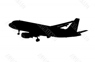 Silhouette of aircraft