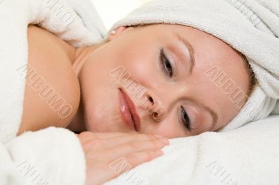 Woman relaxing