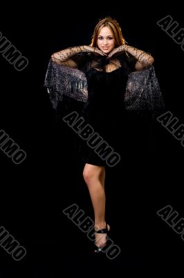 Woman in black