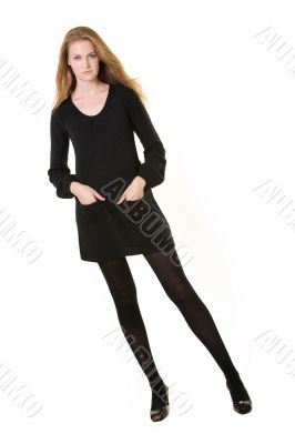 Woman in black