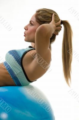 Woman doing sit ups