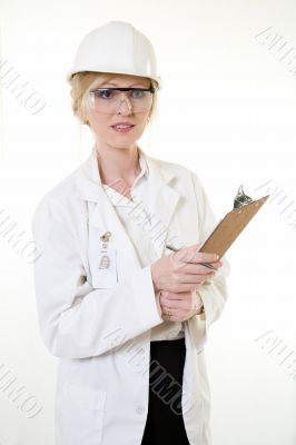 Lady science engineer