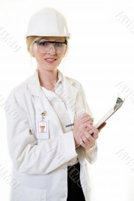 Lady science engineer