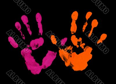 Colored fingerprint