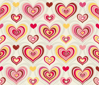 retro hearts