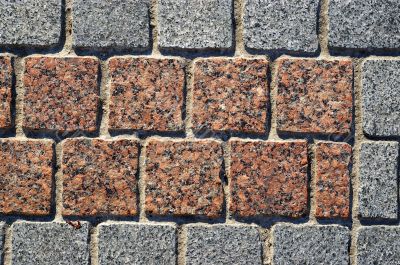 Granite block pavement background