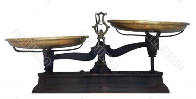 Antique metal table scales