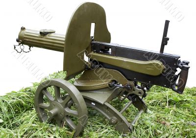 Isolated self-powered Maxim machine gun