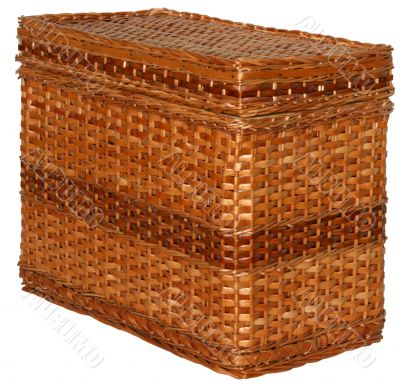 handmade wicker chest box