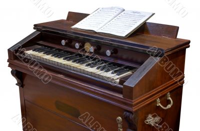 antique reed-organ or clavier