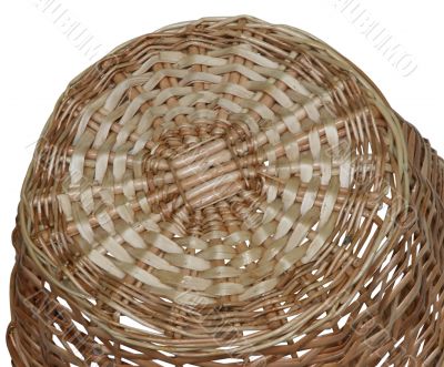 bottom of wicker basket