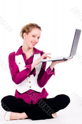 Typing on my notebook Typing on my notebook