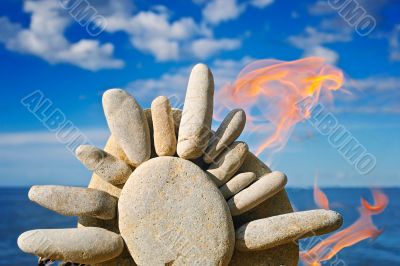 Fire and the stone sun