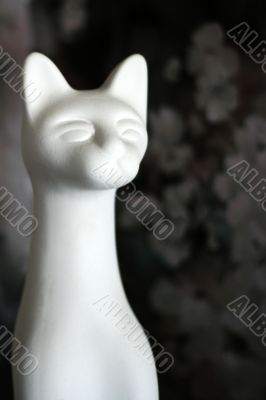 cat from porcelain