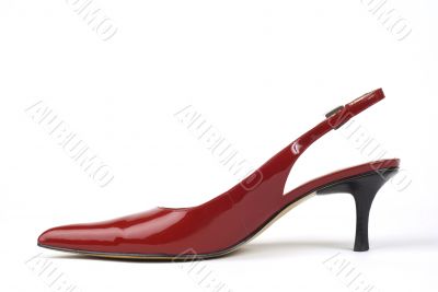 Red Women`s High-Heel Shoe