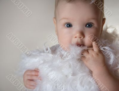 girl isolated on white