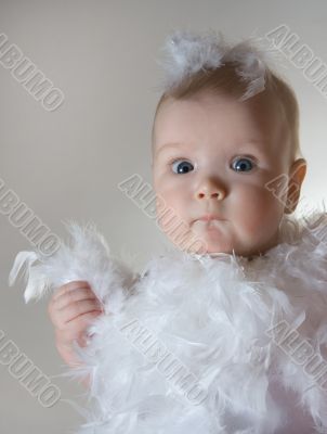 girl isolated on white