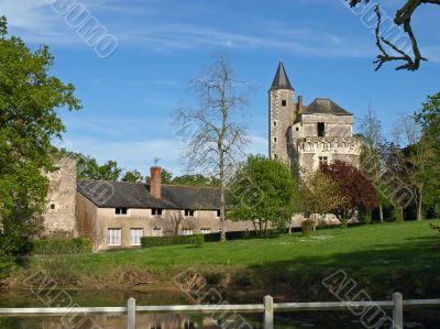 Medieval castle in France