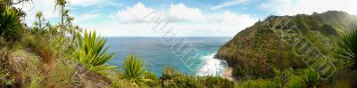 Panoramic view from Kalalau trail