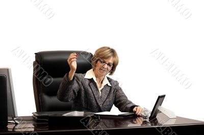 Woman Executive- showing frustration