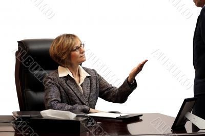 Woman executive - showing leadership