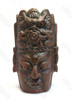 ceramic mask front isolated