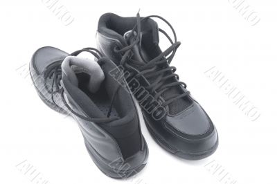 Black sport shoes