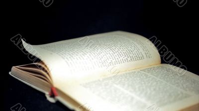 Old book opened