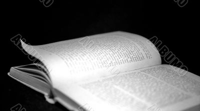Old book opened monochrome Old book opened monochrome