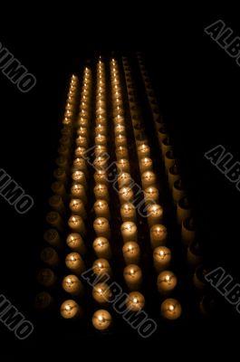 vertical group of candles