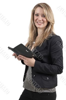 Beautiful blonde businesswoman