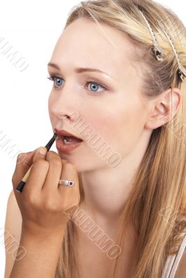 Portrait of beautiful blonde woman Portrait of beautiful blonde woman