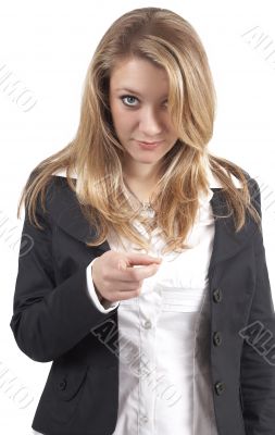 Beautiful blonde businesswoman