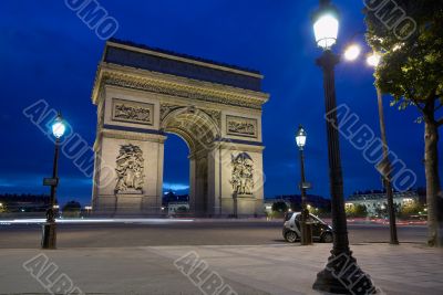 Arc de Triomphe at Place Charles de Gaulle, Paris, France
