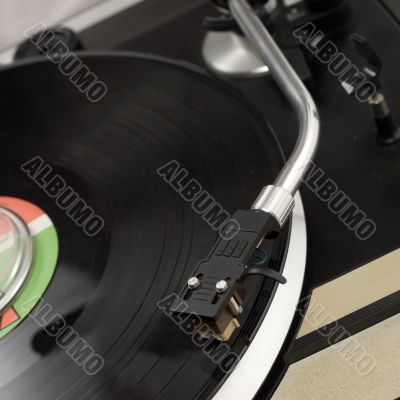 Closeup Record Player