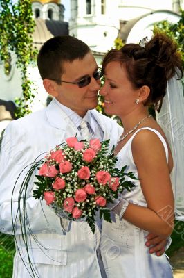 Groom and bride