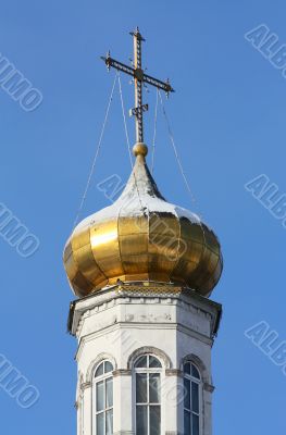 Belfry of russian orthodoxy church