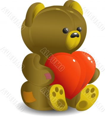 Bear with heart