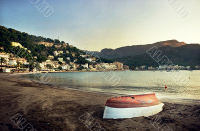 Beach at evening