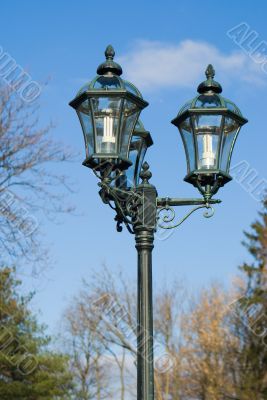 Old style street lamps