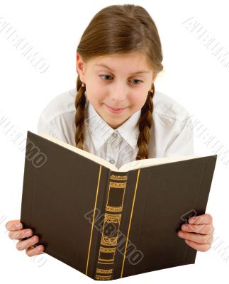 Girl and book