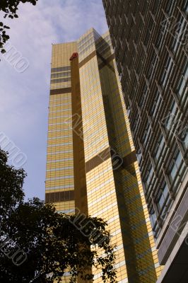Shanghai architecture golden building