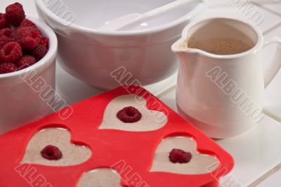 Valentine`s Day breakfast Valentine`s Day breakfast