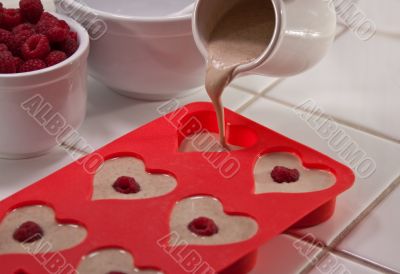 Valentine`s Day breakfast