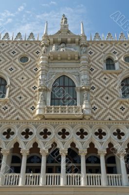 Facade of palace pazzia san marco