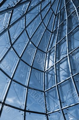 View from internal of glass construction