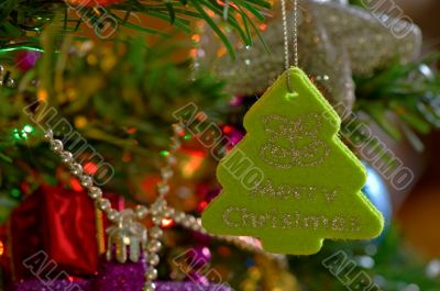 Green christmas ornament Green christmas ornament