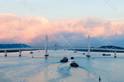 Panorama of Sai Van bridge Panorama of Sai Van bridge